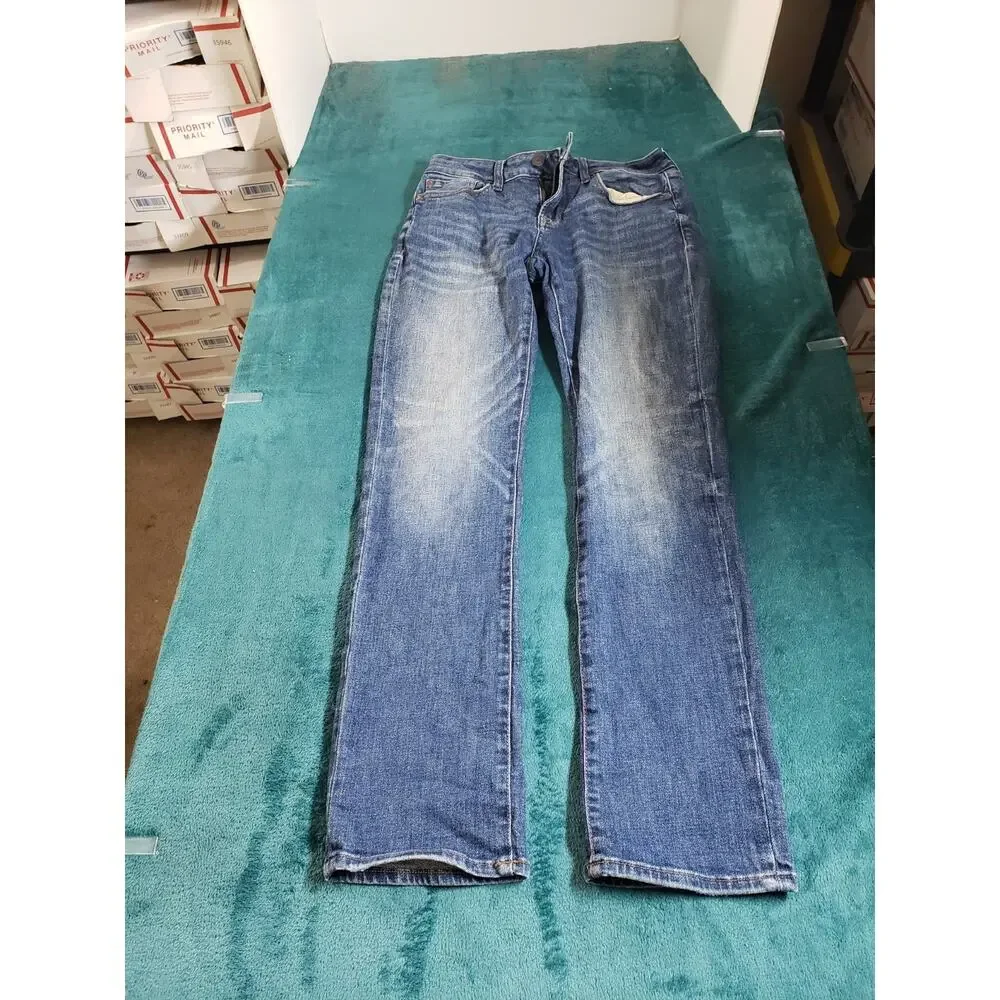 Aeropostale Jeans Size 28x32 Mens Blue Pants Stretch Denim Mid Rise Straight